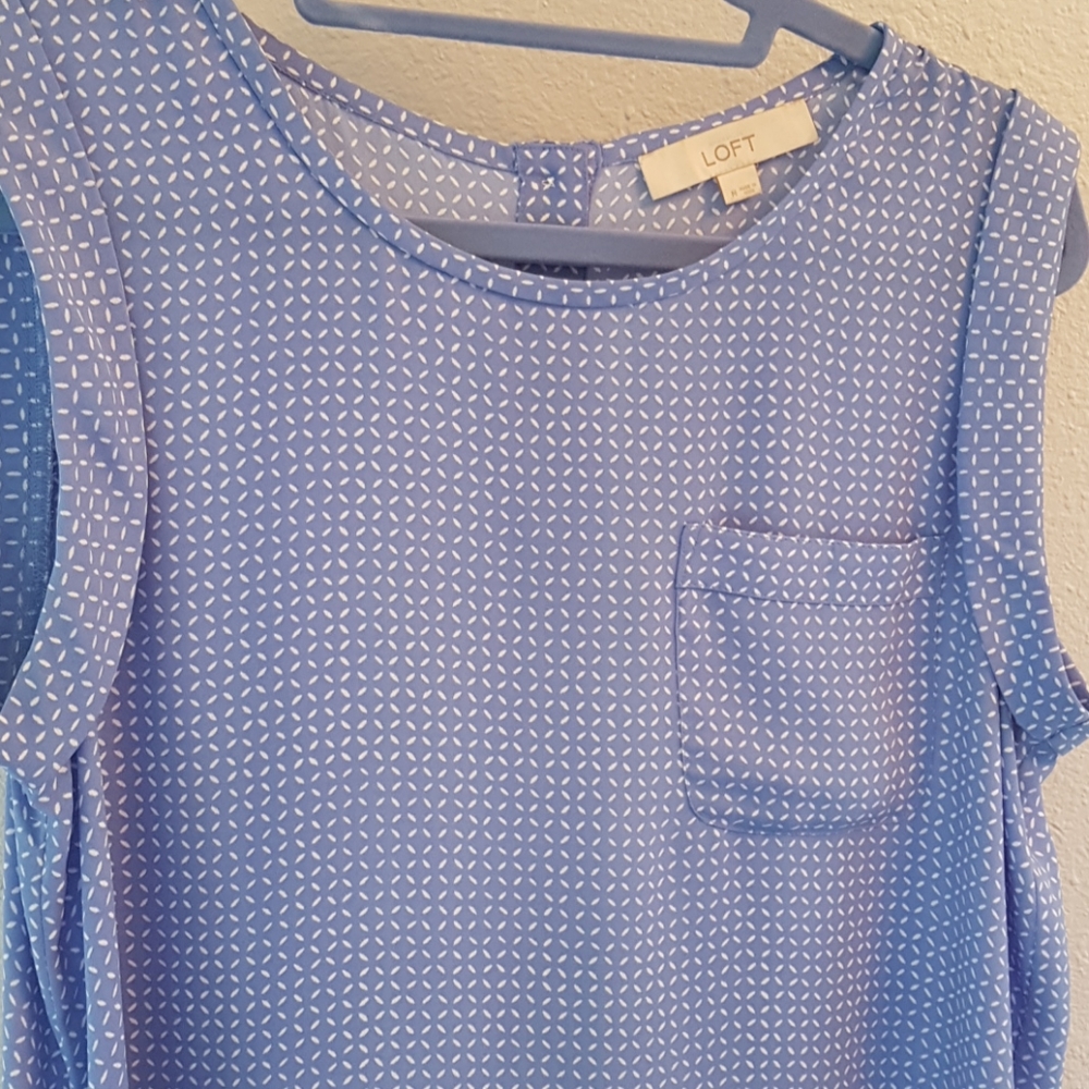 Loft beautiful baby blue blouse